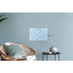 Schuim - Bubbels - Blauw Muursticker klein -plant