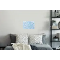 Schuim - Bubbels - Blauw Muursticker klein -slaapkamer