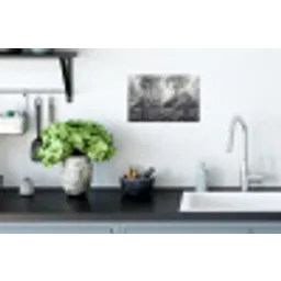 Bos - Hert - Zwart - Wit Muursticker klein -keuken