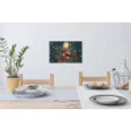 Vos - Mozaïek - Bos - Maan Muursticker klein -eettafel