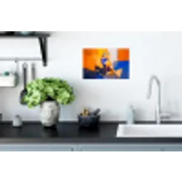 Vos - Oranje - Vormen - Abstract Muursticker klein -keuken