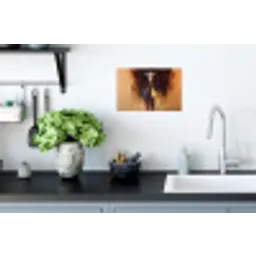 Giraf - Bruin - Abstract - Geschilderd Muursticker klein -keuken