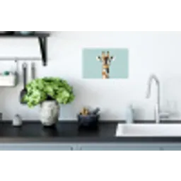 Giraffe - Illustratie - Bruin - Minimalistisch Muursticker klein -keuken
