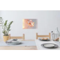 Glazen - Bloem - Roze Muursticker klein -eettafel