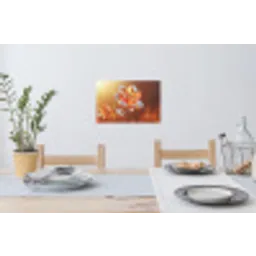 Glazen - Bloem - Zonlicht Muursticker klein -eettafel