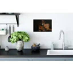 Bril - Leeuw - Bank - Hoed Muursticker klein -keuken