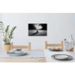 Golfbal - Wazig - Zwart Muursticker klein -eettafel