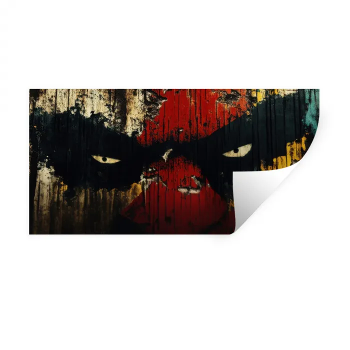 Graffiti - Ogen - Abstract Muursticker klein -3d