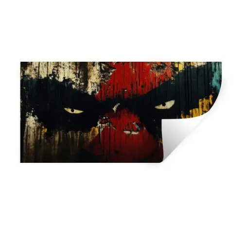 Graffiti - Ogen - Abstract Muursticker klein -3d