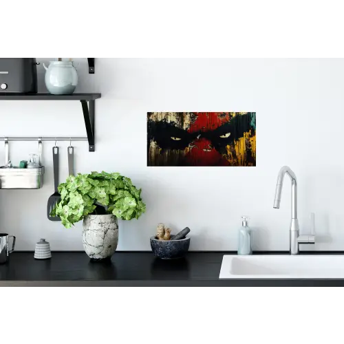 Graffiti - Ogen - Abstract Muursticker klein -keuken