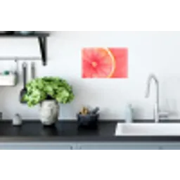 Grapefruit - Roze - Levendig Muursticker klein -keuken