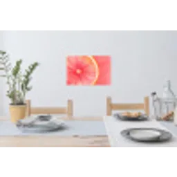 Grapefruit - Roze - Levendig Muursticker klein -eettafel