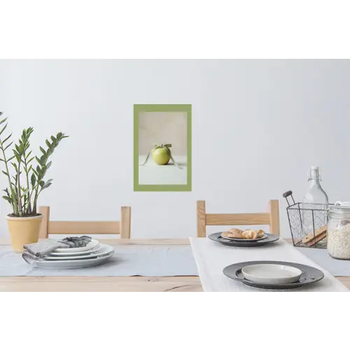 Groen - Appel - Strikje Muursticker klein -eettafel