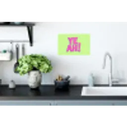 Groen - Neon - Quote Muursticker klein -keuken