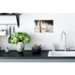Hangmat - Palmbomen - Strand - Zee Muursticker klein -keuken