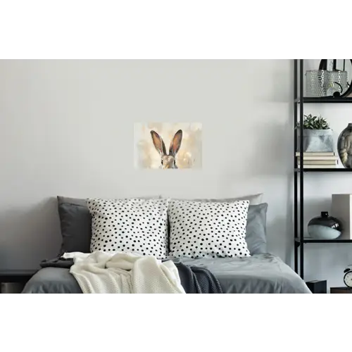 Haas - Oren - Bruin Muursticker klein -slaapkamer