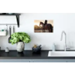 Harmonie - Ruiter - Zon Muursticker klein -keuken
