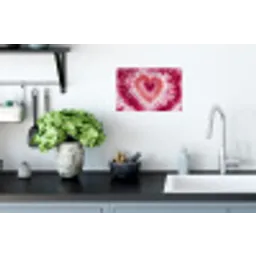 Hartvorm - Roze - Tie dye Muursticker klein -keuken