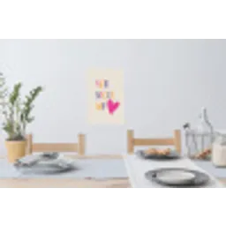 Hart - Valentijn - Tekst Muursticker klein -eettafel