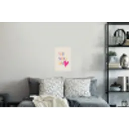 Hart - Valentijn - Tekst Muursticker klein -slaapkamer