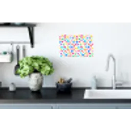 Hartjes - Kleurrijk - Patroon - Levendig Muursticker klein -keuken