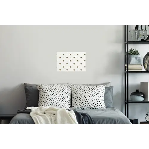 Hartjes - Patroon - Raster - Klassiek Muursticker klein -slaapkamer