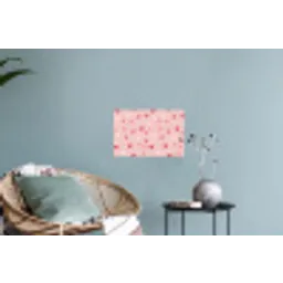 Hartjes - Patroon - Roze - Eenvoudig Muursticker klein -plant