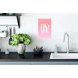 Home - Letters - Groot - Roze Muursticker klein -keuken