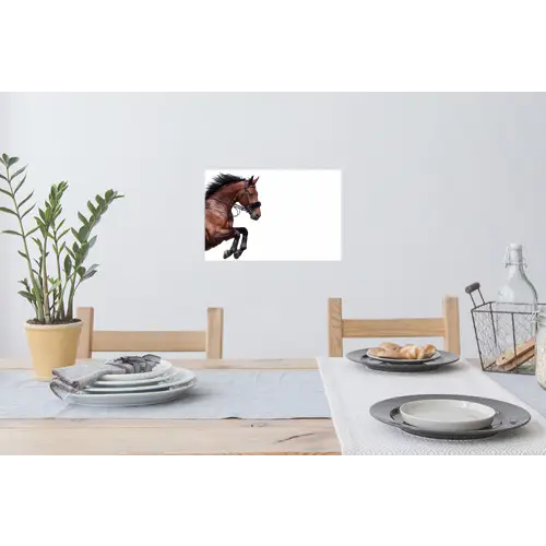Paard - Springen - Modern Muursticker klein -eettafel