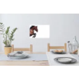 Paard - Springen - Modern Muursticker klein -eettafel