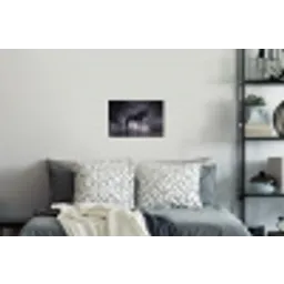 Paard - Magisch - Zwart Muursticker klein -slaapkamer