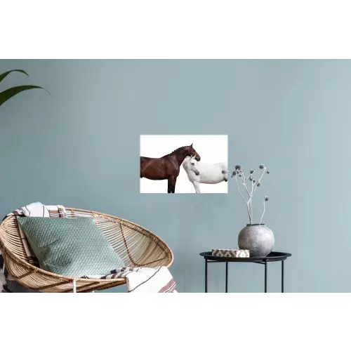 Paard - Modern - Balans Muursticker klein -plant