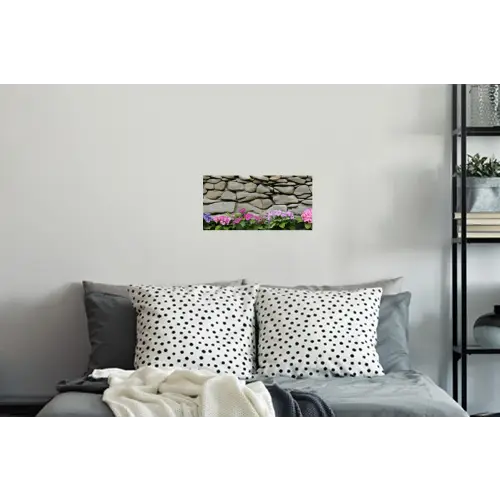 Hortensia’s - Stenen - Muur - Bloemen Muursticker klein -slaapkamer