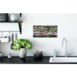 Hortensia’s - Stenen - Muur - Bloemen Muursticker klein -keuken