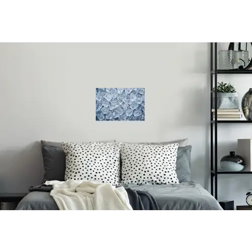 Ijsblokjes - Water - Blauw Muursticker klein -slaapkamer