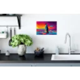 Ijsschots - Pinguïn - Abstract - Lucht Muursticker klein -keuken