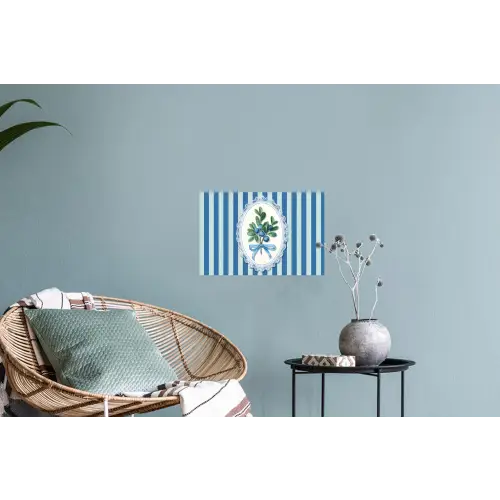 Illustratie - Bessen - Blauw - Strepen Muursticker klein -plant