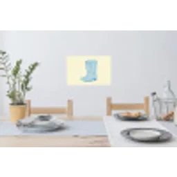 Illustratie - Cowboylaarzen - Patroon Muursticker klein -eettafel