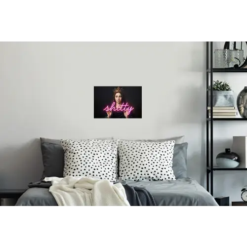 Ironisch - Tekst - Neon Muursticker klein -slaapkamer