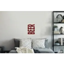 Japandi - Beer - Red - Retro Muursticker klein -slaapkamer
