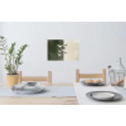 Japandi - Vogel - Groen Muursticker klein -eettafel