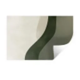 Japandi - Groen - Abstract - Modern Muursticker klein -3d