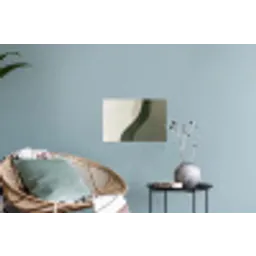 Japandi - Groen - Abstract - Modern Muursticker klein -plant