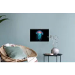 Kwal - Tentakels - Blauw - Licht Muursticker klein -plant