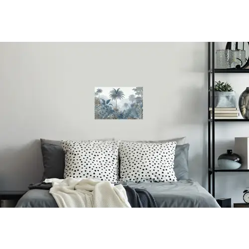 Jungle - Modern - Blauw - Groen Muursticker klein -slaapkamer