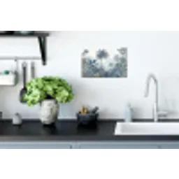 Jungle - Modern - Blauw - Groen Muursticker klein -keuken