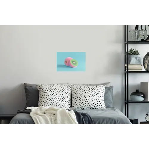 Kiwi - Blauw - Surrealistisch Muursticker klein -slaapkamer