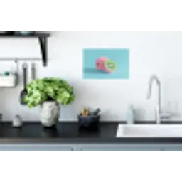 Kiwi - Blauw - Surrealistisch Muursticker klein -keuken