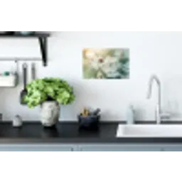 Lieveheersbeestje - Bloemen - Wit Muursticker klein -keuken