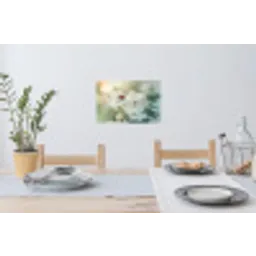 Lieveheersbeestje - Bloemen - Wit Muursticker klein -eettafel
